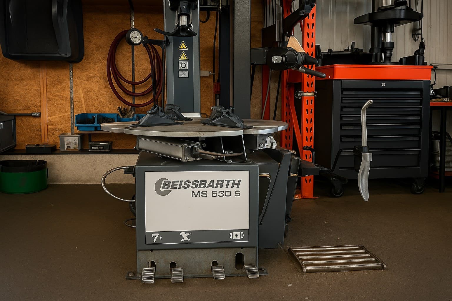 Beissbarth MS 630S Reifenmontiermaschine in der StarWash Werkstatt Münster